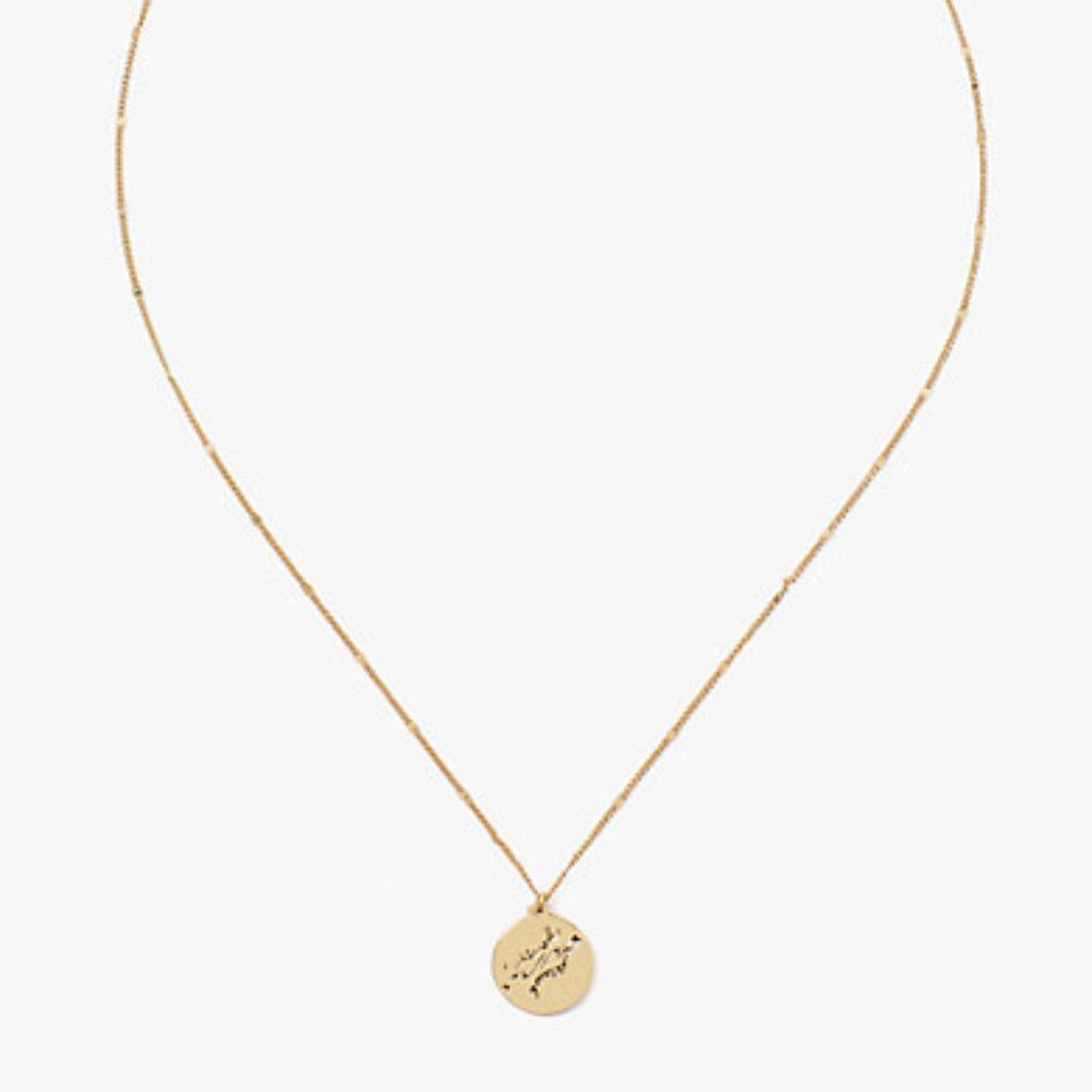 Kate Spade Zodiac Pisces Round Pendant 🎉Host Pick🎉 - Picture 2 of 4